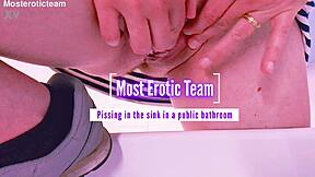 wanna watch her piss hard in public bathroom sink full vid?