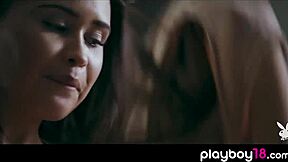 Tiny Titted Babe Allures Shy Boyfriend with Pierced Nipples and Oral Action