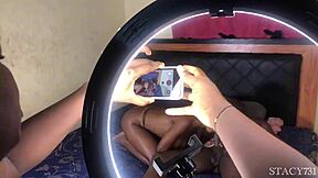 HXS Girlfriend Films Boyfriend Pounding Stepsister Doggystyle