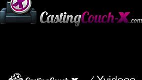 Castingcouch-x Skinny Blonde Car Foreplay Fuck