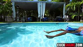Cuckold Hubby Watches Wife Ride Massive Black Cock to Orgasmic Heights