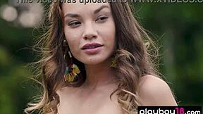 clara and marine lecourt strip sailor outfits outdoors flashing perfect natural boobs