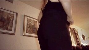 findom mistress in heels rips clothes for fat ass humiliation tease