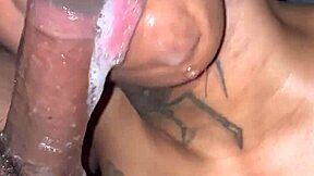 Strippers Deepthroat Big Black Cocks and Ride for Extra Creampie Tips