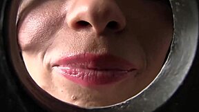 sexy brunette halie james deepthroats monster cock gloryhole facial cumshot