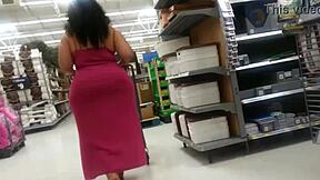 Phat Booty Shakes In See-Thru Pink Dress