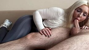 young 18+ stepmom in leggings offers deal blowjob doggystyle cumshot