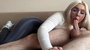 young 18+ stepmom in leggings offers deal blowjob doggystyle cumshot