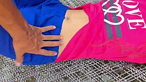 Desi village girl bends over for outdoor country ranch Indian cock pounding??