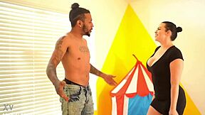 whoa mandi may slurps macana man's monster cock and swallows every drop