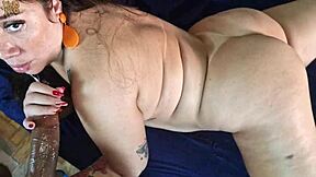 Big ass latina's curvy pussy barebacked hard by massive BBC