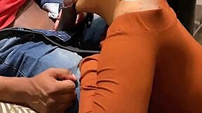 who loves watching me suck this huge black cock on the beach with my big ass out