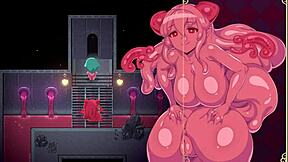 mage kanade's futanari ass milked in dungeon slime quest episode 2 handjob blowjob