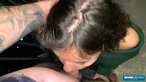 balcony blowjob turns into bed banging with lia's lover