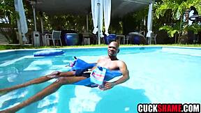 Cuckold Hubby Watches Wife Ride Massive Black Cock to Orgasmic Heights