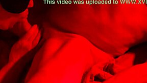 Cum hungry bbw milf blindfolded swallows deepthroat load from old husband