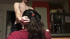 oops amateur arab milf drools sloppy on fat cock midnight munch