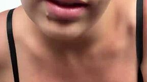 worship my big curvy mommy tits n cock while i stroke ur lil thing w strap-on??