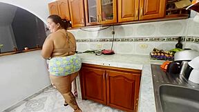 latina kitchen scandal bareback pounded hard