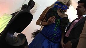 elegant blonde milf big tits facialed by monster cock on coach