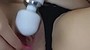 my vibrator teases clit as lush pulses deep in pussy