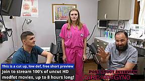 whoa, check out cheerleader tyler lynn's close-up pussy spread in her sports physical...