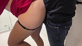 whoa office bathroom bang with tall big ass secretary creampie!! 🔥🍑💦