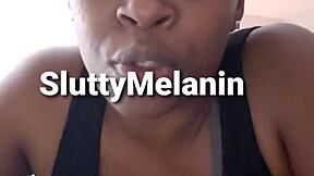 ebony milf deals with penile yeast infection up close