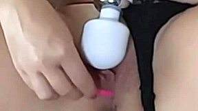 my vibrator teases clit as lush pulses deep in pussy