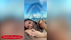 big tits eve sweet takes bbc on beach then cums hard! 😍🌊