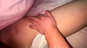 i can't resist giving my 59-year-old stepdaddy a special footjob gift with family foot fetish fun