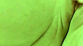 hana lily spreads her tiny smooth pink on bed