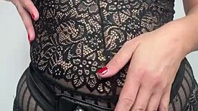 worship my big curvy mommy tits n cock while i stroke ur lil thing w strap-on??