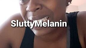 ebony milf deals with penile yeast infection up close