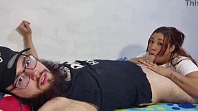 Neighbor eyes Keilimar's tits! I fuck her hard