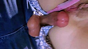 stranger rips skirt for creampie fuck in crowded subway toilet