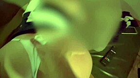 Wow stepdaughter rides stepdad's raw cock moaning loud to blasting funk music while stripping and ripping clothes!