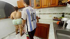 latina kitchen scandal bareback pounded hard