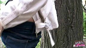 wanna see this petite skinny teen 18+ slip out of her tight jeans and tiny panties?