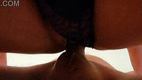 Stepmom sneaks a dirty jerkoff session right on our sunny terrace balcony