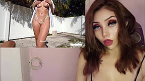 Teen Latina Cums Accidentally in Stepmom's Panties