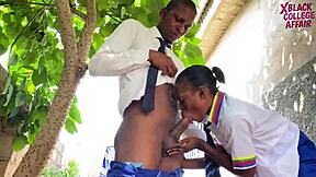 naija ebony whore creampied roughly outdoors in 4k