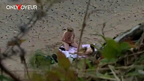 whoa, beach teen couple flashes tits and strokes to cum together 💦🌊