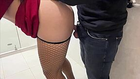 whoa office bathroom bang with tall big ass secretary creampie!! 🔥🍑💦