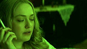 horny police captain shows cock to beautiful blonde dakota fanning at the police department