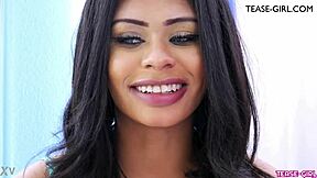 Ebony beauty shares intimate first sex stories during steamy casting interview