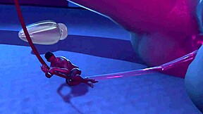 Giantess nighttime anal vore stretches huge fetish toy insertion