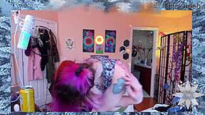 Hey cuties, check my horny girlfriend's nympho camshow fingering her huge tits with vibrator – part 1!