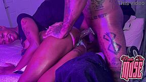 Monster BBC anal creampie triggers my wild ebony squirt explosion!