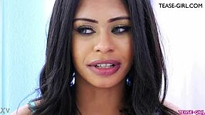 Ebony beauty shares intimate first sex stories during steamy casting interview